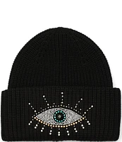 Kurt Geiger London Embellished Evil Eye Beanie