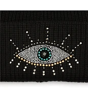 Kurt Geiger London Embellished Evil Eye Beanie