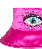 Kurt Geiger London Evil Eye Crystal Embellished Bucket Hat