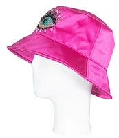 Kurt Geiger London Evil Eye Crystal Embellished Bucket Hat