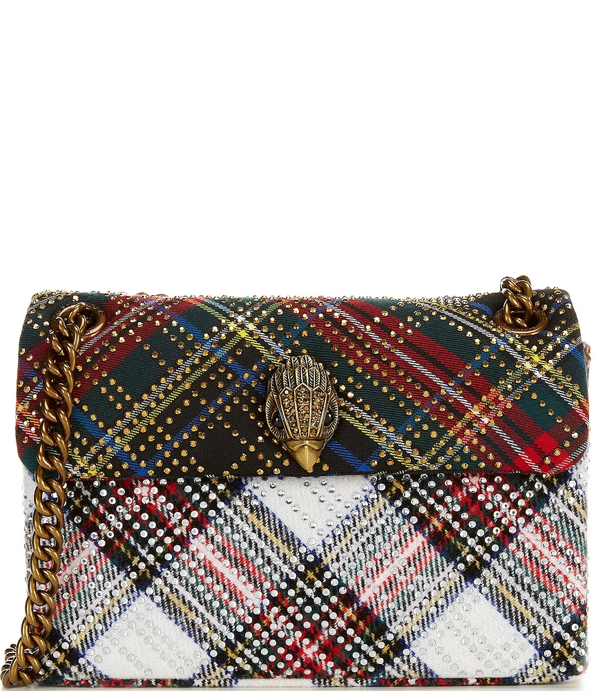 Kurt Geiger London Mini Kensington Plaid Fabric Two Toned 