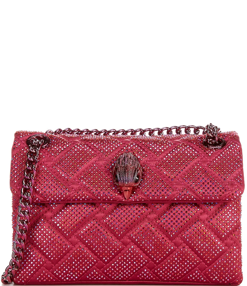 Kurt Geiger London Fabric Mini Kensington Crystal Crossbody Bag