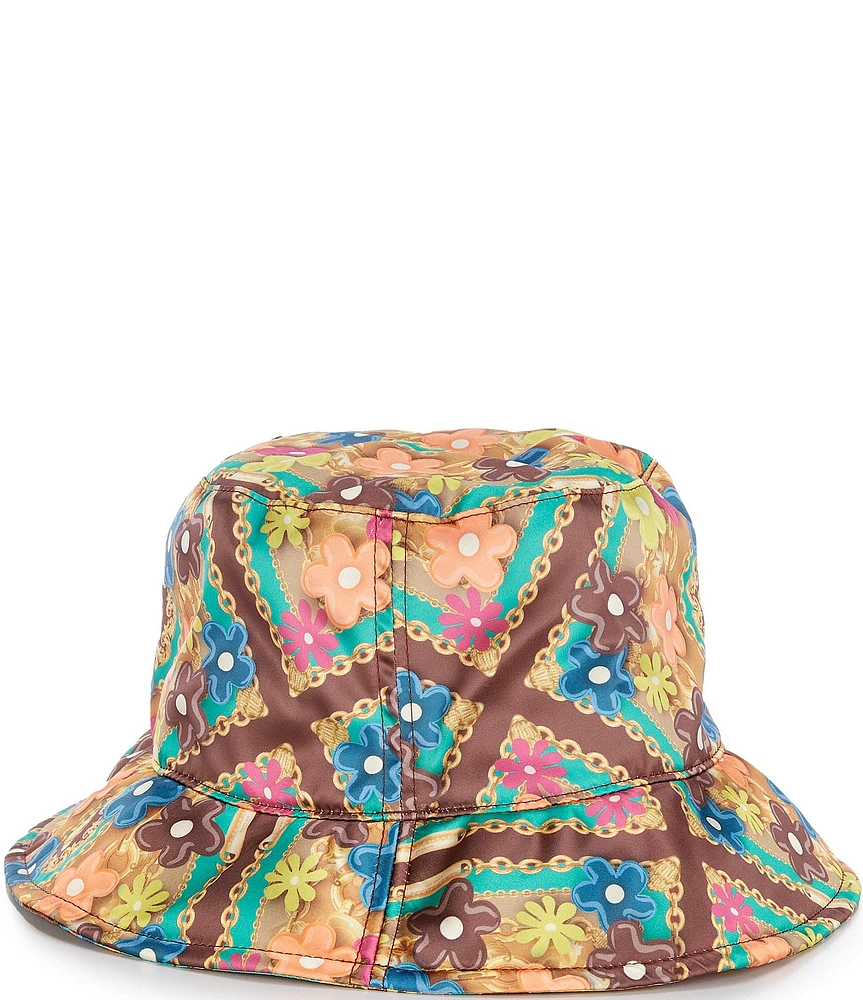 Kurt Geiger London Flower Print Bucket Hat