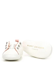 Kurt Geiger London Girls' Baby Liviah Rhinestone Embellished Sneaker Crib Shoes (Infant)