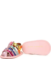 Kurt Geiger London Girls' Kensington Fisherman Sandal Crib Shoes (Infant)