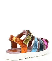 Kurt Geiger London Girls' Kensington Metallic Leather Fisherman Sandals (Toddler)