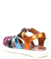 Kurt Geiger London Girls' Kensington Metallic Leather Fisherman Sandals (Toddler)