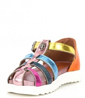 Kurt Geiger London Girls' Kensington Leather Fisherman Closed Back Sandals (Toddler)