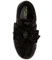 Kurt Geiger London Girls' Laney Allover Rhinestone Bow Sneakers (Toddler)