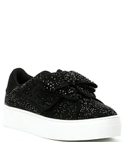 Kurt Geiger London Girls' Laney Bow Embellished Sneakers (Infant)