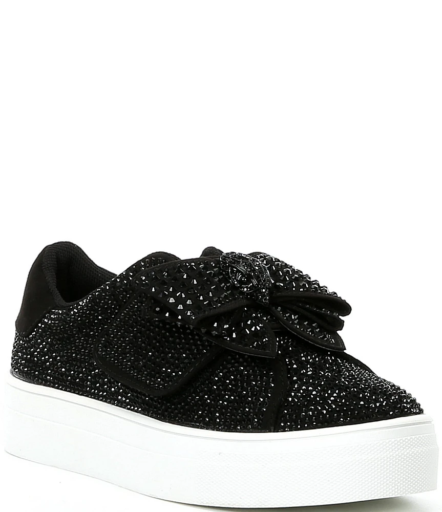 Kurt Geiger London Girls' Laney Bow Embellished Sneakers (Youth)