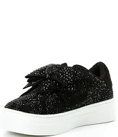 Kurt Geiger London Girls' Laney Bow Embellished Sneakers (Youth)