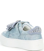 Kurt Geiger London Girls' Laney Denim Bow Sneakers (Toddler)