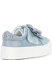 Kurt Geiger London Girls' Laney Denim Bow Sneakers (Infant)