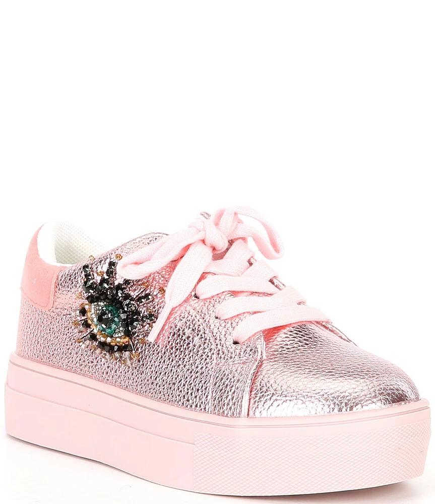 Kurt Geiger London Girls' Laney Eye Metallic Sneakers (Infant)