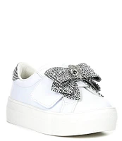 Kurt Geiger London Girls' Laney Leather Bow Sneakers (Toddler)