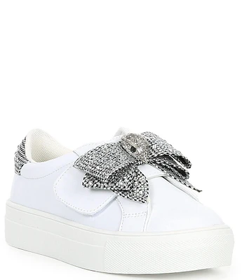 Kurt Geiger London Girls' Laney Leather Bow Sneakers (Youth)