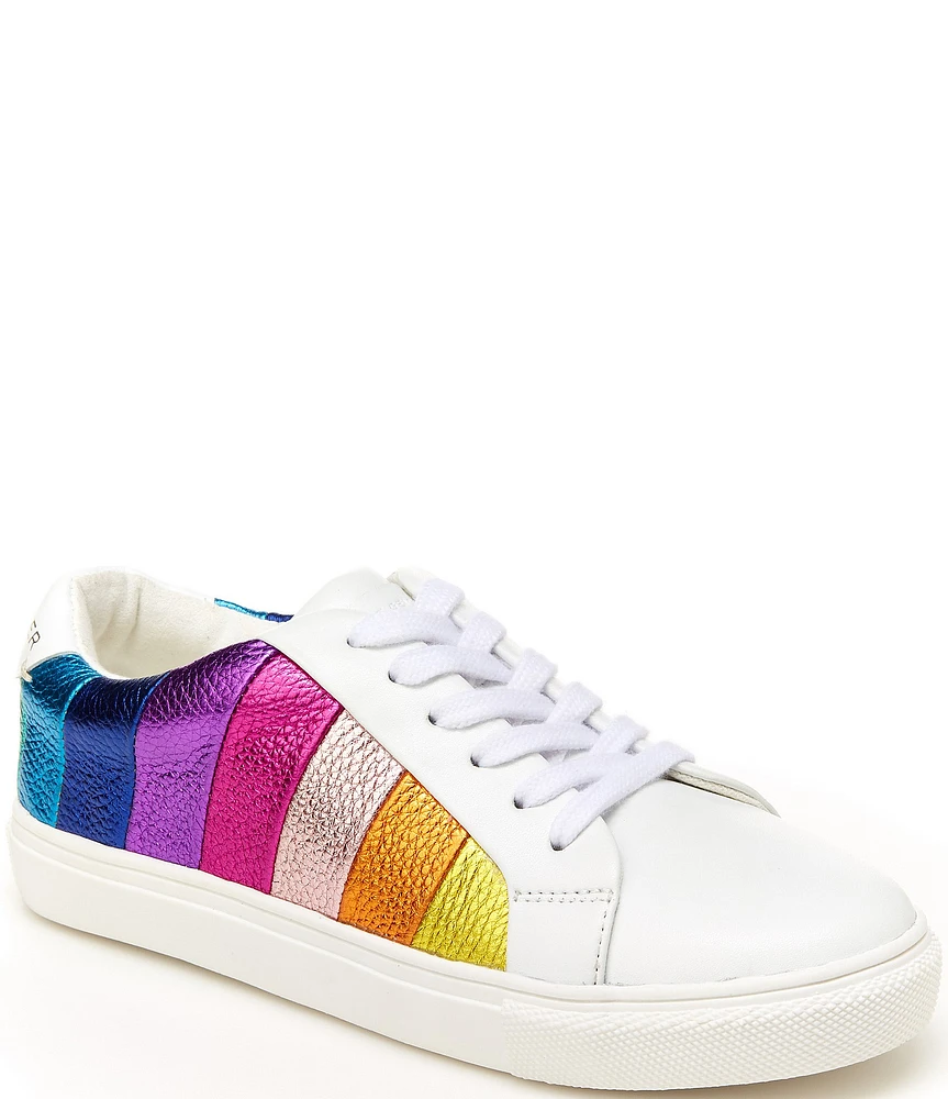 Kurt Geiger London Girls' Mini Lane Metallic Rainbow Stripe Sneakers (Youth)