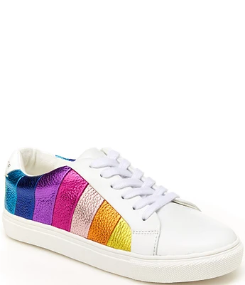 Kurt Geiger London Girls' Mini Lane Metallic Rainbow Stripe Sneakers (Youth)