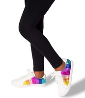 Kurt Geiger London Girls' Mini Lane Metallic Rainbow Stripe Sneakers (Youth)