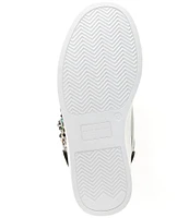 Kurt Geiger London Girls' Mini Laney Eye Embellished Metallic Leather Sneakers (Toddler)