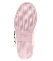 Kurt Geiger London Girls' Mini Laney Eye Embellished Metallic Leather Sneakers (Youth)