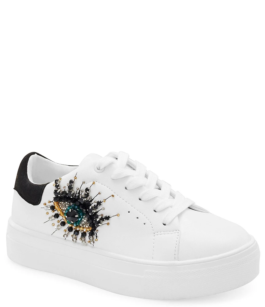 Kurt Geiger London Girls' Mini Laney Eye Lace -Up Sneakers (Toddler)