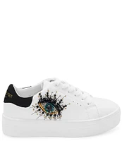 Kurt Geiger London Girls' Mini Laney Eye Lace -Up Sneakers (Toddler)