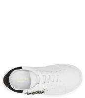 Kurt Geiger London Girls' Mini Laney Rhinestone Eye Lace-Up Family Matching Platform Sneakers (Youth)