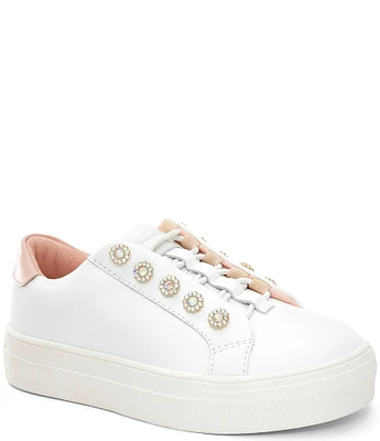 Kurt Geiger London Girls' Mini Liviah Leather Sneakers (Toddler)