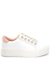 Kurt Geiger London Girls' Mini Liviah Leather Sneakers (Toddler)