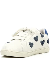 Kurt Geiger London Girls' Mini Love Leather Lace-Up Sneakers (Infant)