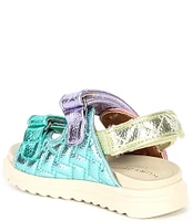 Kurt Geiger London Girls' Mini Orson Quilted Leather Sandals (Toddler)