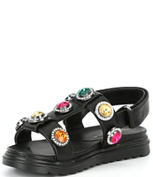 Kurt Geiger London Girls' Orson Crystal Sandals (Toddler)