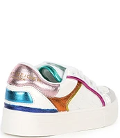 Kurt Geiger London Girls' Southbank Metallic Quilted Platform Sneakers (Toddler)