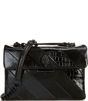 Kurt Geiger London Kensington Black Stripe Crossbody Bag