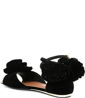 Kurt Geiger London Kensington Bloom Flat Velvet Sandals