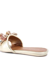 Kurt Geiger London Kensington Bow Embellished Flat Sandals