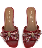 Kurt Geiger London Kensington Bow Embellished Flat Sandals