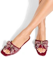 Kurt Geiger London Kensington Bow Embellished Flat Sandals