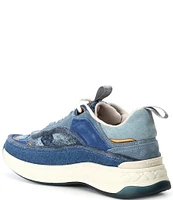 Kurt Geiger London Kensington Denim Patchwork Sneakers