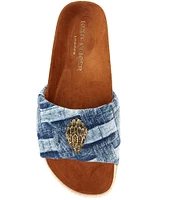 Kurt Geiger London Kensington Denim Platform Espadrille Sandals