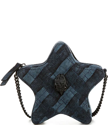 Kurt Geiger London Kensington Quilted Denim Star Crossbody Bag