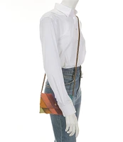 Kurt Geiger London Kensington Denim Wallet On Chain Crossbody Bag