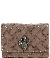 Kurt Geiger London Kensington Drench Studded Detail Suede Quilted Mini Crossbody Bag