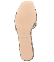 Kurt Geiger London Kensington Houndstooth Rhinestone Embellished Sandals