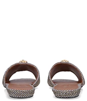 Kurt Geiger London Kensington Houndstooth Rhinestone Embellished Sandals