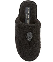 Kurt Geiger London Kensington Faux Shearling Platform Slippers