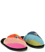 Kurt Geiger London Kensington Faux Shearling Rainbow Slippers