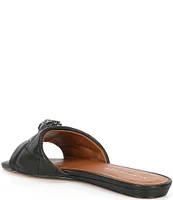 Kurt Geiger London Kensington Quilted Flat Leather Sandals